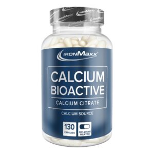 IronMaxx Hochdosiertes Kalzium für starke Knochen - 130 Stück | Glutenfrei & Laktosefrei | Ideal für Alte und Erwachsene
