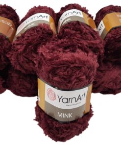 Yarnart Mink-Bbidden Plüschgarn für Flickarbeit und Handarbeiten, ideales Wolle-Paket für Anfänger und erfahrenen Näher