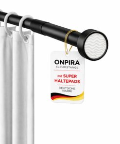 Onpira® Duschvorhangstange ohne Bohren – Teleskopstange 40–230 cm | Starker Halt bis 15 kg