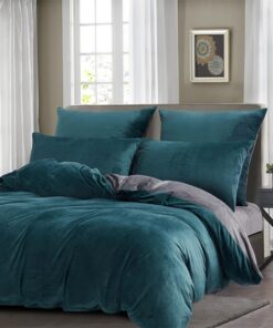 Plüsch Bettwäsche Flauschig Warm Winter Kuschelig 135x200cm Teddy Fleece Samt Cashmere Touch OEKO-TEX STANDARD 100 | Pl