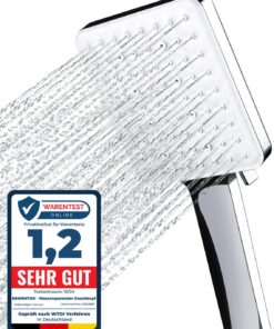 Newentor Wassersparender Duschkopf Gross Hochdruck Duschkopf XXL mit 6 Strahlarten