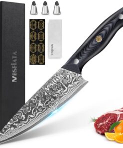 ClimeCo Certified MOSFiATA Damastmesser Chef's Knife 8 Zoll Premium Kochmesser Deutsch | ClimeCo Certified MOSFiATA Dam