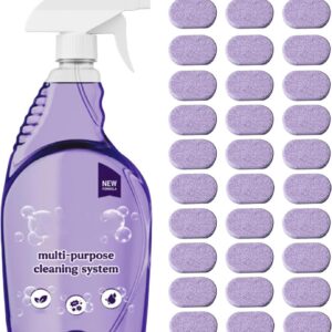 Dr Clean Backofen Reiniger, Schnelle Fleckenentfernung, Ofenreiniger für Hochperformanz(1 Flasche + 30 Tabletten) Dr C
