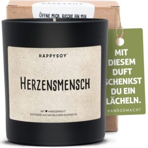 Duftkerze im Glas mit Sojaschmelze - natürlich handgemacht nachhaltig - persönliches Geschenk für beste Freundin
