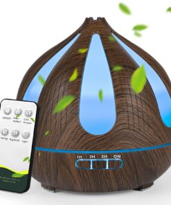 Walnus 500ML Aroma Diffuser für Schlafzimmer und Büro mit 14 LED-Leuchten