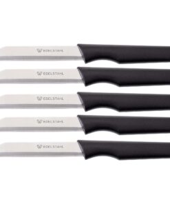 Schälmesser Set GRÄWE, Edelstahl-Klinge, ergonomischer Griff, vielseitig für Obst & Gemüse, 5-Teil-Set