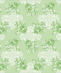 Sovie Linclass® Tischdecke - stoffähnlich praktisch & mitteldecke - HORECA-Qualität - 80x80 cm - Schneeglöckchen-Design