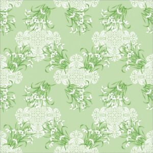 Sovie Linclass® Tischdecke - stoffähnlich praktisch & mitteldecke - HORECA-Qualität - 80x80 cm - Schneeglöckchen-Design