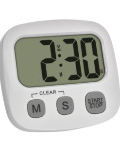 TFA Dostmann Digitaler Kurzzeitmesser 38.2057.02 inklusive Stoppuhr für Sport und Kochen, großes Magnetdisplay, Eieruhr,