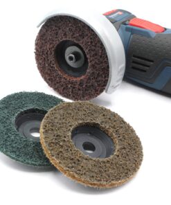 3 x Schleifvlies für Metall und Stahl (Set) Ø 76 mm Akku Winkelschleifer