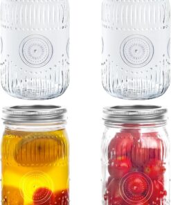Gläser Mit Schraubverschluss 1L - Ideal für Konservieren und Fermentieren | Gläser Mit Schraubverschluss 1 Liter - Perf