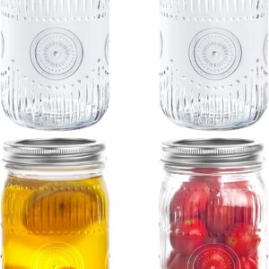 Gläser Mit Schraubverschluss 1L - Ideal für Konservieren und Fermentieren | Gläser Mit Schraubverschluss 1 Liter - Perf