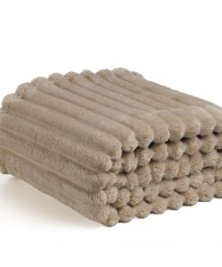 Kuschelige Flauschig Fleecedecke – Weiche Überwurfdecke für Sofa & Bett (Khaki, 150x200 cm) Flauschig Weiche Fleecedec