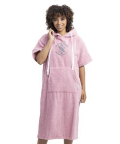 HOMELEVEL Surf Poncho Unisex aus 100% Baumwolle - OEKO-TEX Badeponcho mit Kapuze