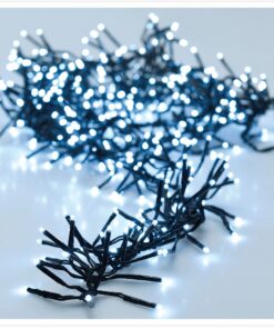 Spetebo LED Büschel Lichterkette kaltweiß - 2016 LED / 14,6m - Weihnachtsdekoration für Innen und Außen - 8 Funktionen u