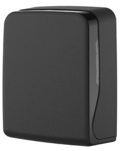 **Hygenie-Handtuchpapierspender Interfold Schwarz Matt - V-Falz Papierhandtücher 600 Blatt** | **HyPAFOL Schwarzer Hygi