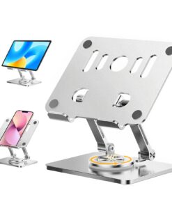 Tablet Ständer 360°Drehbar, Verstellbar Tisch, Höhenverstellbar, für Tablet und Smartphone, ideal für Büro und Haus, mod