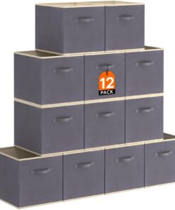 Lifewit Kleiderschrank Organizer mit Griffen,-storage boxes für Kleidung, Handtücher und Bücher - faltbare Aufbewahrungs