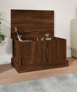 Holzkiste Truhe aufbewahrungsmöbel flur Wohnzimmer Braun Eiche-Optik 50x30x28 cm
