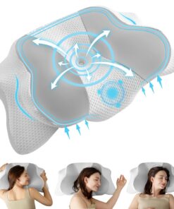 Uniency Orthopädisches Kissen mit Memory Foam (Grau) Uniency Antischnarchkissen mit Memory Foam (Grau) Uniency Ergon