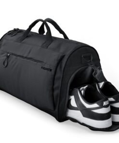 FIGHTR® Sporttasche & Reisetasche - mit Schuhfach & Nassfach - für Sport, Fitness & Reisen - Trainingsmjected