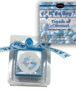 WonderWax Baby Reveal Duftwachs Wax Melts für Duftlampe, Cream of Coconut Duft Sojawachs für Aromalampe bei Baby Showers