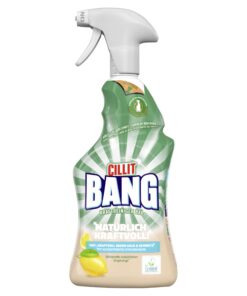 Cillit Bang Natürlicher Kraftreiniger Bad – Gegen Kalk & Schmutz – 100% Natürliche Inhaltsstoffe – 1 x 750 ml Badreinige