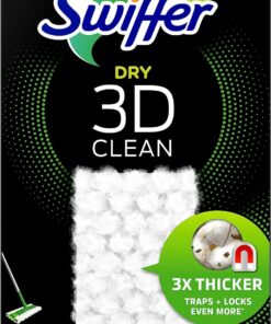 Swiffer 3D Clean Trockene Bodentücher Nachfüllpackung, 14 Stück, Hohe Sauberkeit Jimmer Als Ein Herkömmlicher Besen Ein