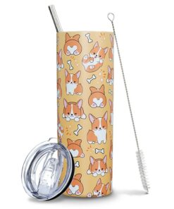 Corgi Tumbler für Hundeliebhaber: Corgi-Thema, lustiges Geschenk, 350ml