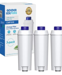 GOLDEN ICEPURE Wasserfilter für De'Longhi Kaffeevollautomaten - Kompatibel mit ECAM, ESAM, ETAM, BCO & EC-Serie - 3 Stüc