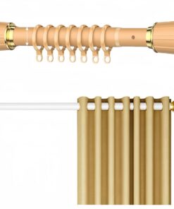 Klemmstange Ohne Bohren 360-400cm Edelstahl Vorhangstange, Teleskopstange zum klemmen, Duschvorhangstange Ausziehbar(Ear