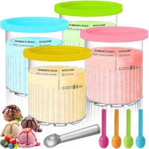 POWZOO Ninja Creami Deluxe Pints Behälter 800 ml mit Deckel BPA-frei Wiederverwendbar | Für NC500 NC501-Serie | Kondensi