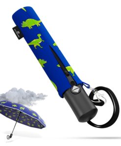 STYNGARD Regenschirm Kinder automatisch Sicherheitsreflektor ROTTERDAM - Kinderschirm für Mädchen/Jungen - Schulranzen M