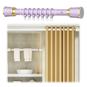 Ausziehbare Gardinenstange ohne Bohren, Duschvorhangstange, Schlafzimmer und Badezimmer, 190 cm, rutschfeste Spannstange