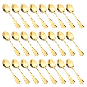 Edelstahl Kaffeelöffel 24er Set 14cm, spülmaschinenfest für Coffee und Tee