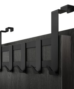 Menz Premium Türgarderobe - Belastbare Türhaken für Innenseite, für Hausfrauen, zum Anhängen von Tür-Rückseite - 5 Hochw