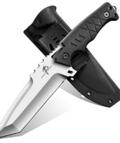 Purple Dragon Survival Messer - Feststehende Klinge aus einem Stück D2 Stahl, Full Tang Tanto, G10 Griff für Outdoor Akt