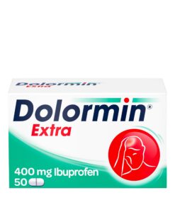 Dolormin Extra – Schnelle Hilfe bei Kopf-, Zahn- und Regelschmerzen – Ibuprofen-Lysin – 50 Stück