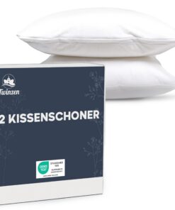Kissenschoner 40x80 - Wasserdichten - Twinzen-Technologie - Weiß - OEKO-TEX Zertifiziert