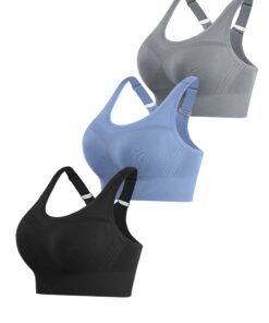 Litherday Sport BH Damen Push Up Sports Bra Starker Halt für Yoga und Fitness Global Recycled Standard