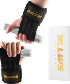 Profi Zughilfen für Kraftraining mit Neopren-Polsterung und Baumwolle für Powerlifting und Crossfit