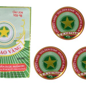 Golden Star Balm Cao Sao Vang Vietnam: Aromatische Balsam für Einrichtung und Geschenke (3 x 4 g)