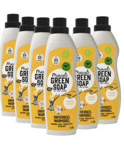 Marcel's Green Soap Universalwaschmittel Vanille & Baumwolle – vegan, palmölfrei, mikroplastikfrei – gegen Flecken – Rec