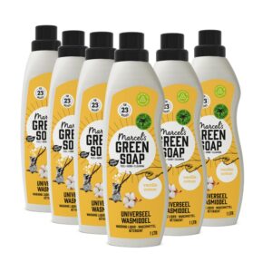 Marcel's Green Soap Universalwaschmittel Vanille & Baumwolle – vegan, palmölfrei, mikroplastikfrei – gegen Flecken – Rec