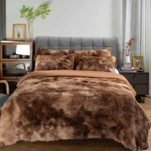 Michorinee Flauschig Warme Plüsch Bettwäsche Set - Winter 2 x 135 x 200 cm + 2 x 80 x 80 cm OEKO-TEX STANDARD 100 Micho