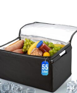 Kühlkorb mit Kühlfunktion für Einkäufe, klappbar und gross | Achille Kühlbox mit Kühlfunktion, groß, ideal für Einkäufe