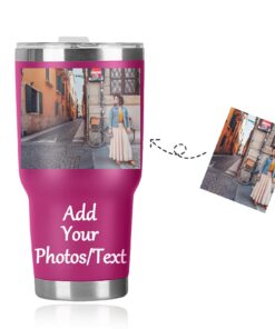 Personalisierte Reise-Becher mit Bild und Text, kundenspezifische Kaffeetasse-Reise-Becher für Geschäftsärzte, robuste T