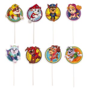 Paw Patrol Cupcake Topper Set - Dekora - Partyzubehör für Cupcakes und Muffins - Kindergeburtstag - 16 Stück in verschie
