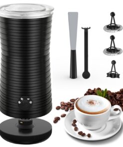 Morpilot Elektrischer Milchaufschäumer 4 in 1 - Automatisch für Latte Cappuccino Macchiato - Heiß Kalter Milchschaum - S