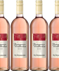 Deutsches Weintor eG Portugieser Weißherbst 2024 Trocken für Weinliebhaber zuriefsamen Genuss (6 x 1.0 l) Deutsches We